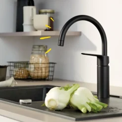 Grohe Start Keukenmengkraan C-Uitloop Mat Zwart