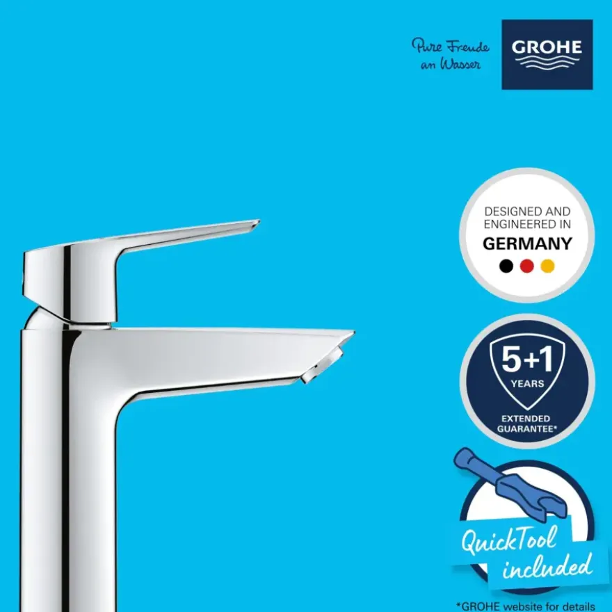 Grohe Start Wastafelmengkraan M-Size Push Open