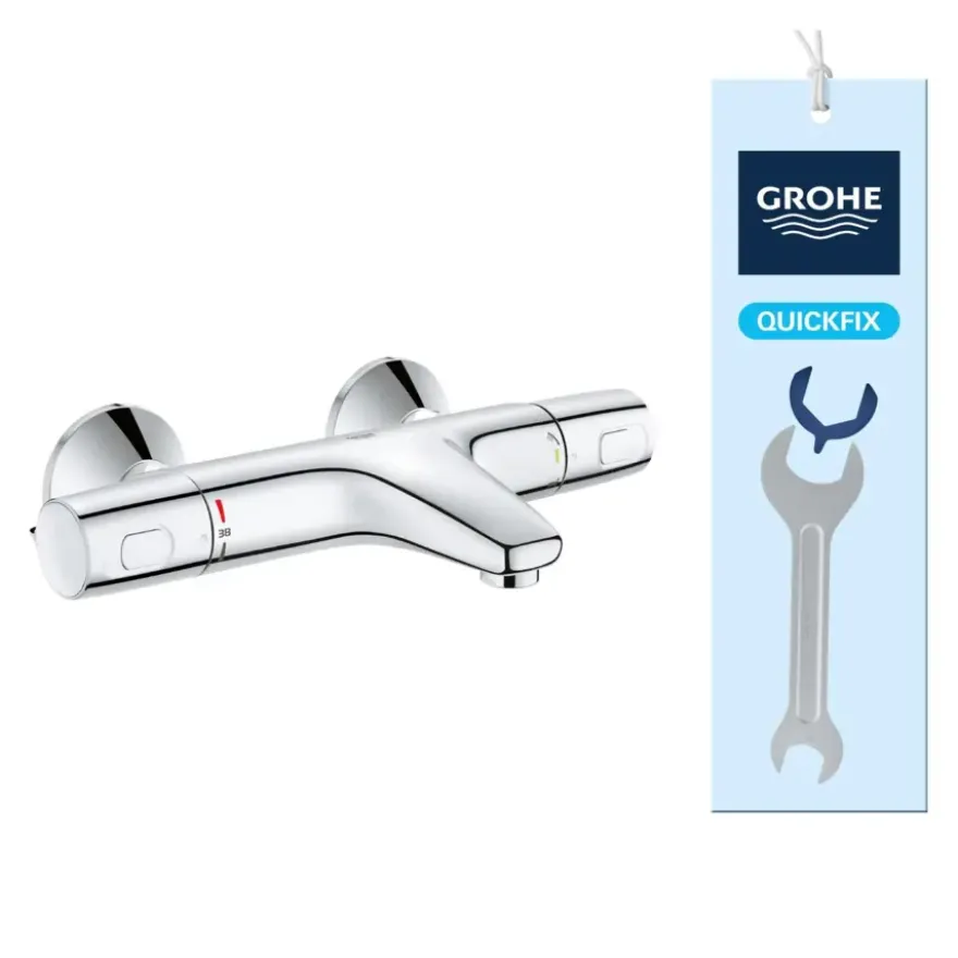 Grohe Thermostatische Badkraan Precision Trend Chroom 15 cm