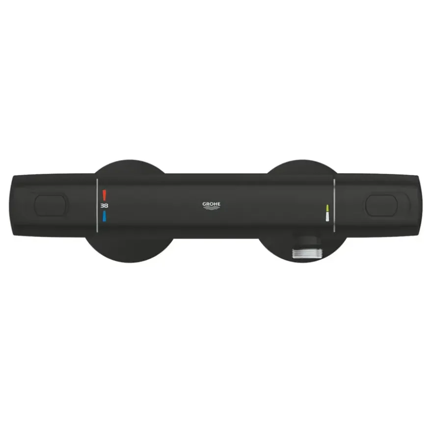 Grohe Thermostatische Douchekraan Precision Trend New 12 cm Mat Zwart