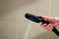 GROHE Vitalio Comfort 250 douchesysteem met thermostaatkraan mat zwart