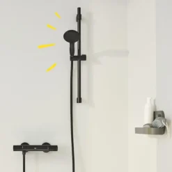 GROHE Vitalio Start doucheset Precision Start met thermostaatkraan mat zwart
