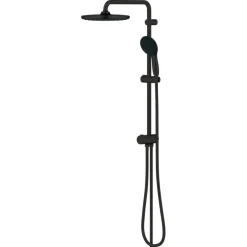 Grohe Vitalio Start 250 Flex douchesysteem met omstelling Rond, Max. 8,0L/Min Bij 3 Bar Mat Zwart