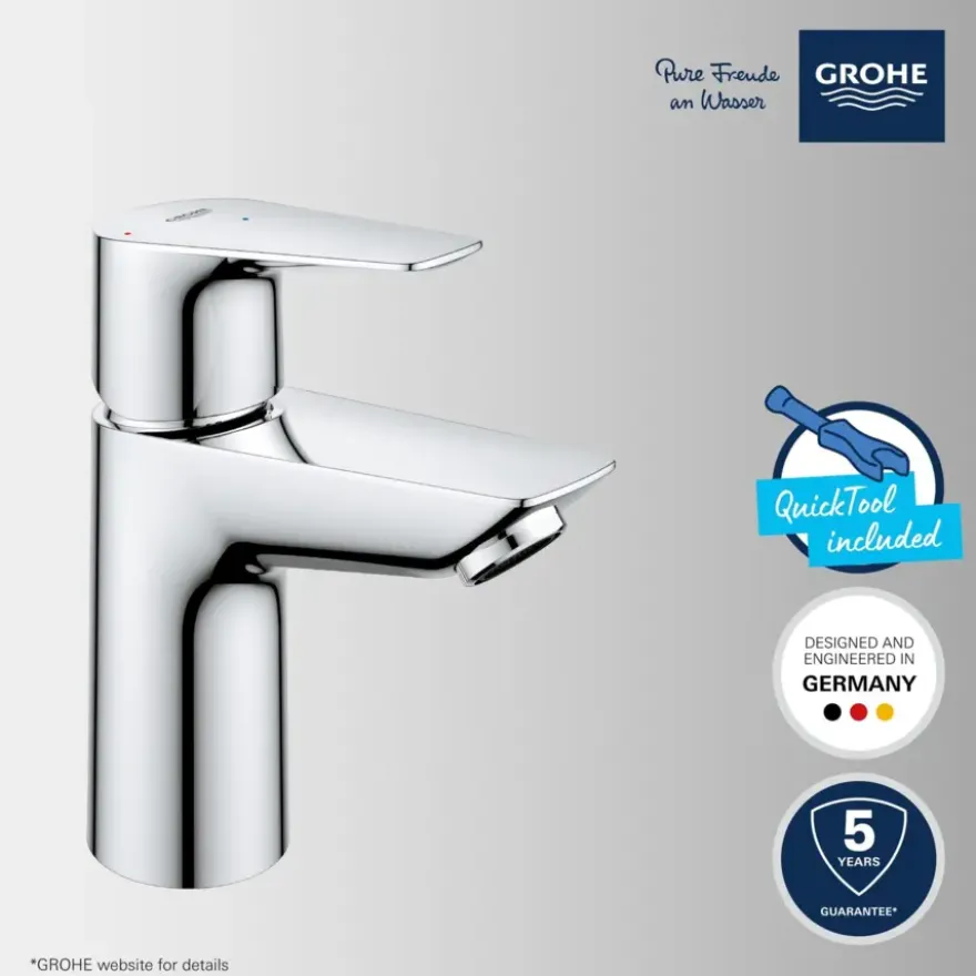 Grohe wastafelkraan Start edge S-size QuickFix chroom