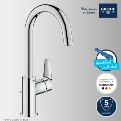 Grohe wastafelkraan Start edge L-size QuickFixchroom