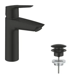 Grohe wastafelkraan Start M-size QuickFix mat zwart