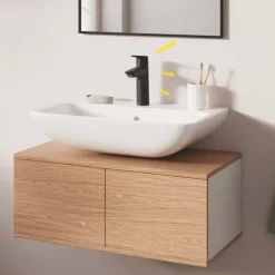 Grohe wastafelkraan Start M-size QuickFix mat zwart