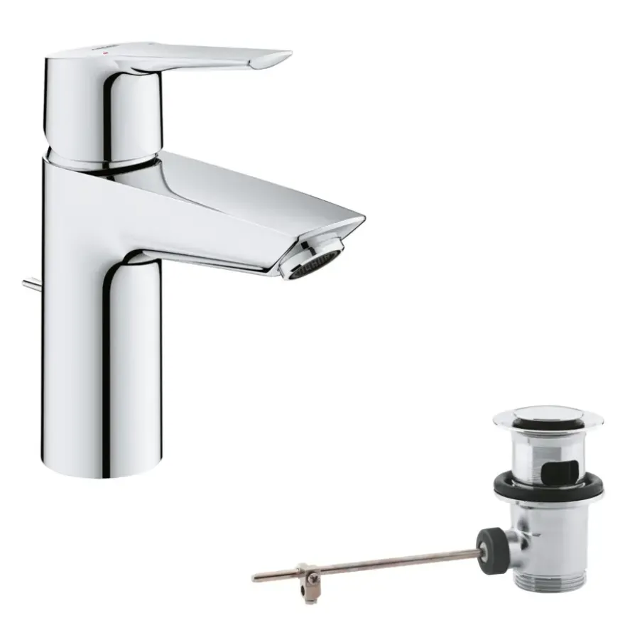 Grohe Wastafelmengkraan Start S-Size met Waste Chroom