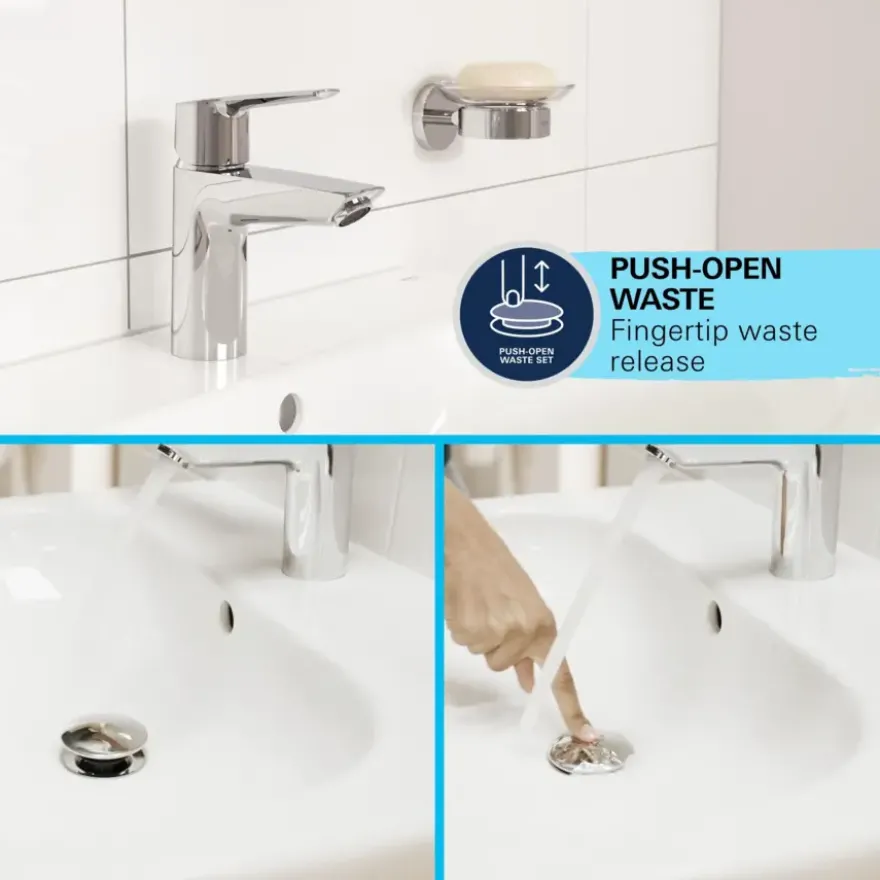 Grohe Wastafelmengkraan Start S-Size met Waste Chroom