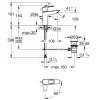Grohe Wastafelmengkraan Start Loop M-size Push Open Chroom