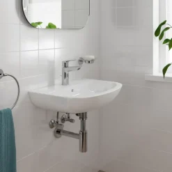 Grohe Wastafelmengkraan Start Loop M-size Push Open Chroom