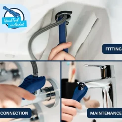 GROHE wastafelmengkraan Start Loop M-Size push open mat zwart