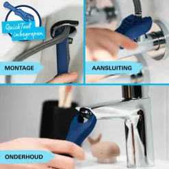 Grohe Wastafelmengkraan Start L-Size met waste Mat Zwart