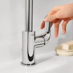 Grohe Wastafelmengkraan Swift L-size met Waste Chroom
