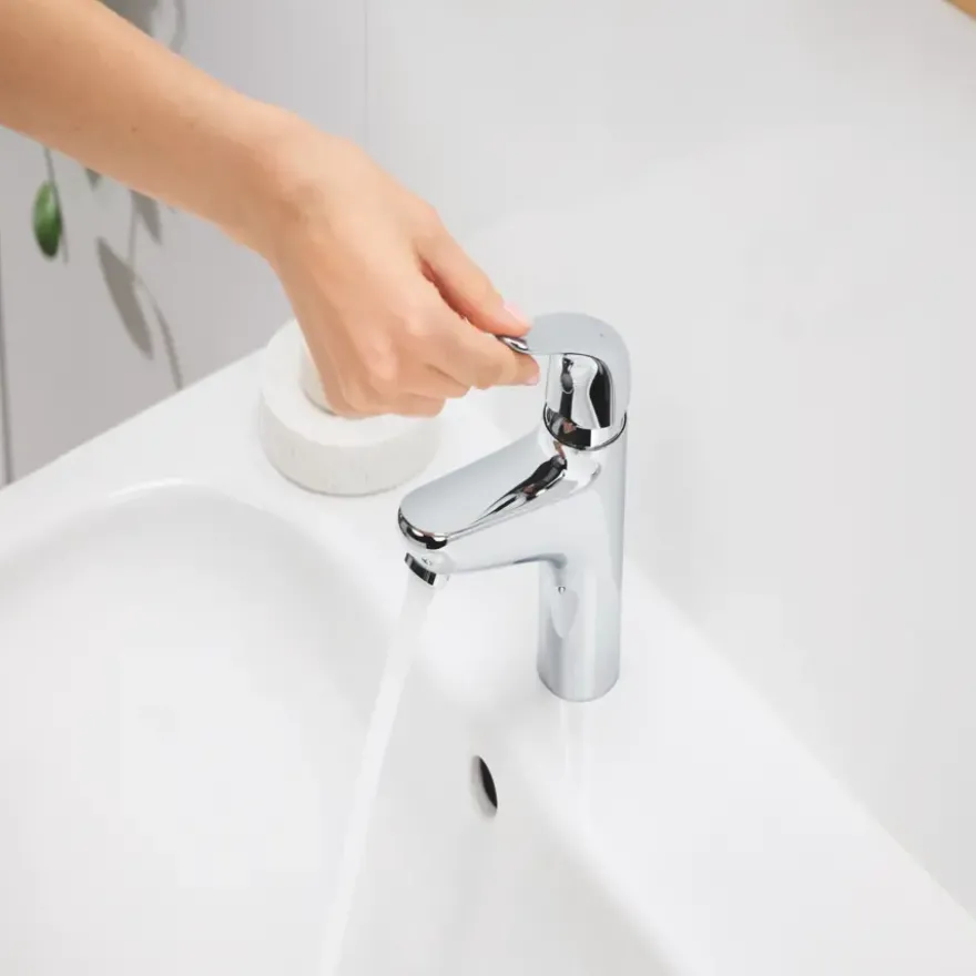 Grohe Wastafelmengkraan Swift L-size met Waste Chroom