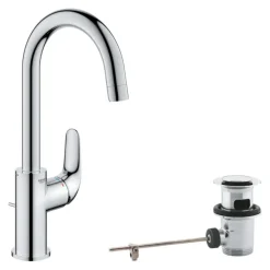 Grohe Wastafelmengkraan Swift L-size met Waste Chroom