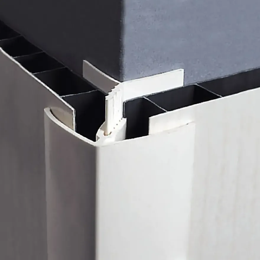 Grosfillex binnen-/buitenhoek 5/8 mm wit 260 cm