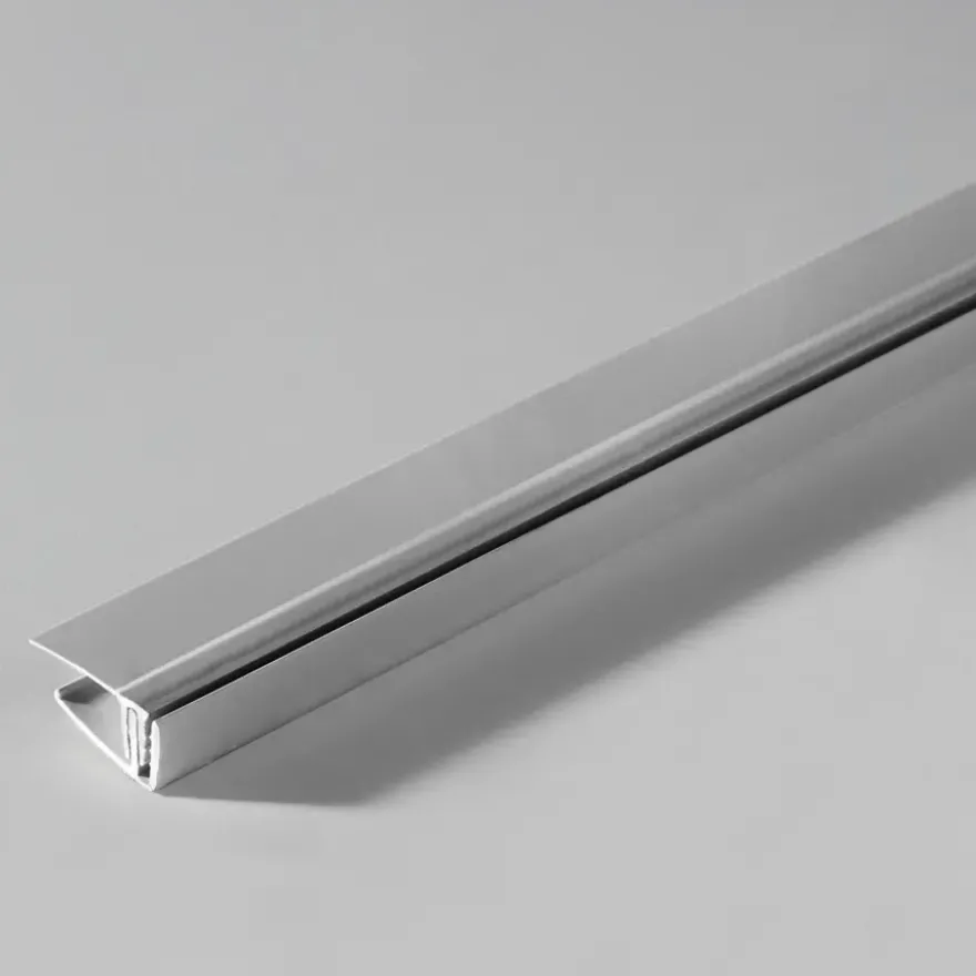 Grosfillex GX Wall begin-eindprofiel 260 cm metal aluminium