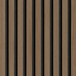 Grosfillex lattenwand kunststof Element 3D Linio walnoot 2.925m2