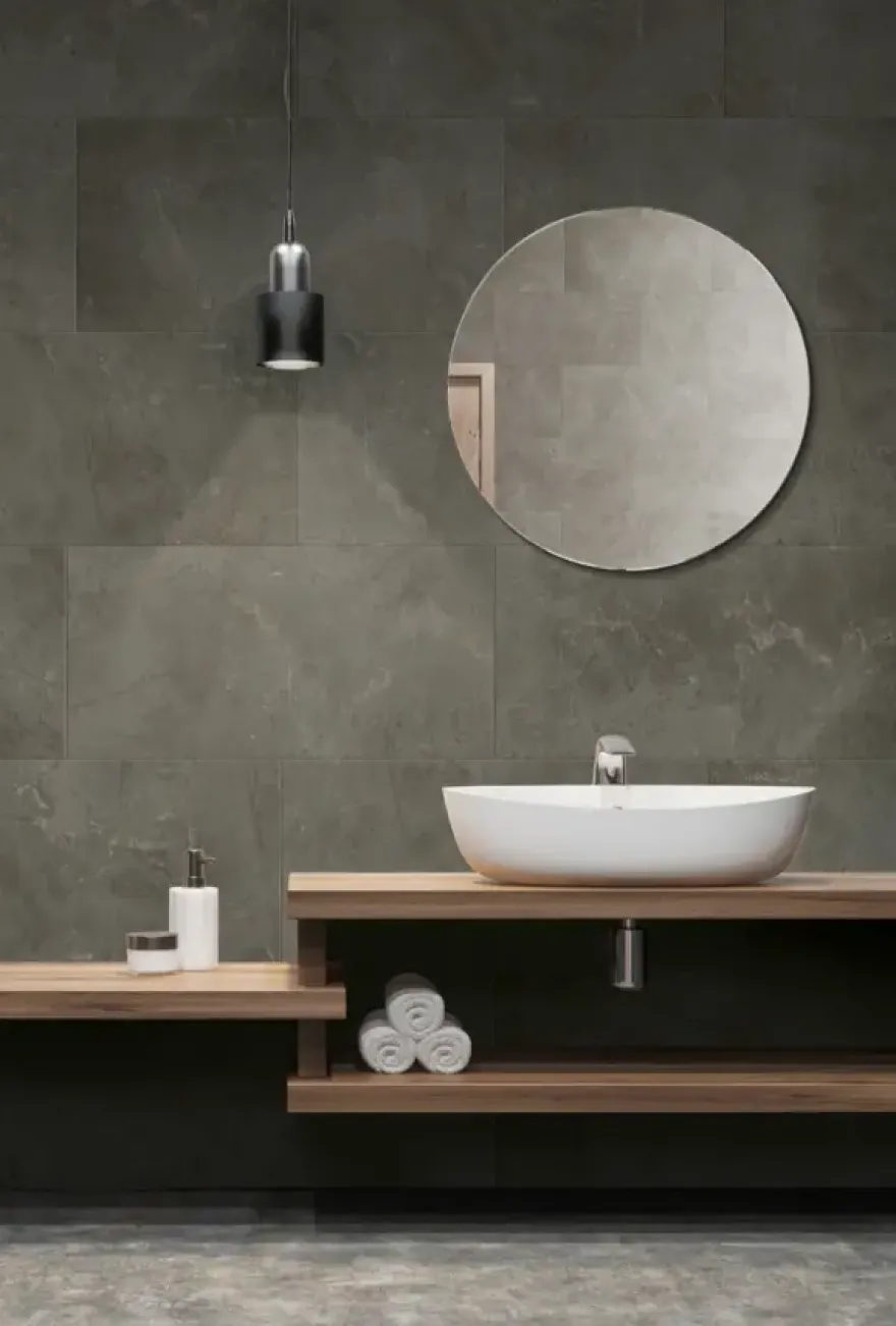 Grosfillex paneel GX Wall+ PVC grey marble 30x60 cm 1,98 m²