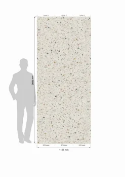 Grosfillex wandpaneel Element Linio XL PVC New terrazzo 2,925 m²