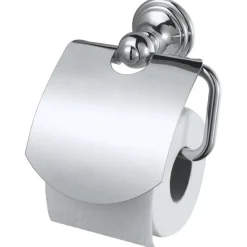 Haceka Allure toiletrolhouder met klep chroom