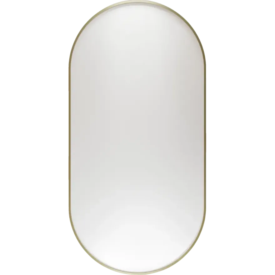Haceka badkamerspiegel Deco geborsteld goud 80 x 40 cm ovaal