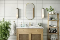 Haceka badkamerspiegel Deco geborsteld goud 80 x 40 cm ovaal