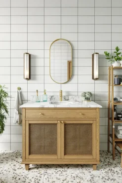 Haceka badkamerspiegel Deco geborsteld goud 80 x 40 cm ovaal