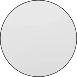 Haceka badkamerspiegel Deco mat zwart Ø 80 cm rond