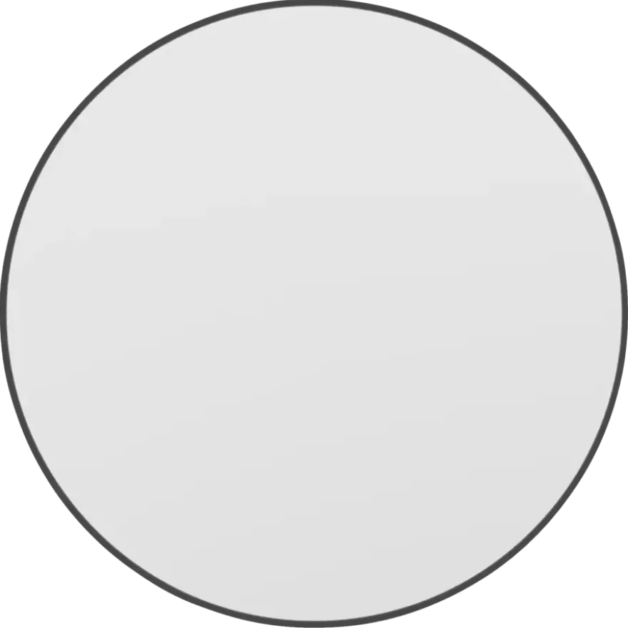 Haceka badkamerspiegel Deco mat zwart Ø 60 cm rond