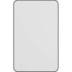 Haceka badkamerspiegel Deco mat zwart 80 x 55 cm rechthoek afgeronde hoeken