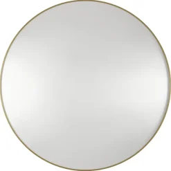 Haceka badkamerspiegel Deco geborsteld goud Ø 80 cm rond