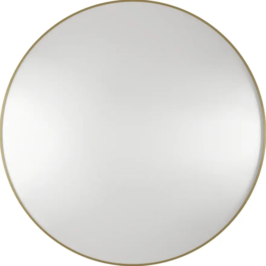 Haceka badkamerspiegel Deco geborsteld goud Ø 80 cm rond