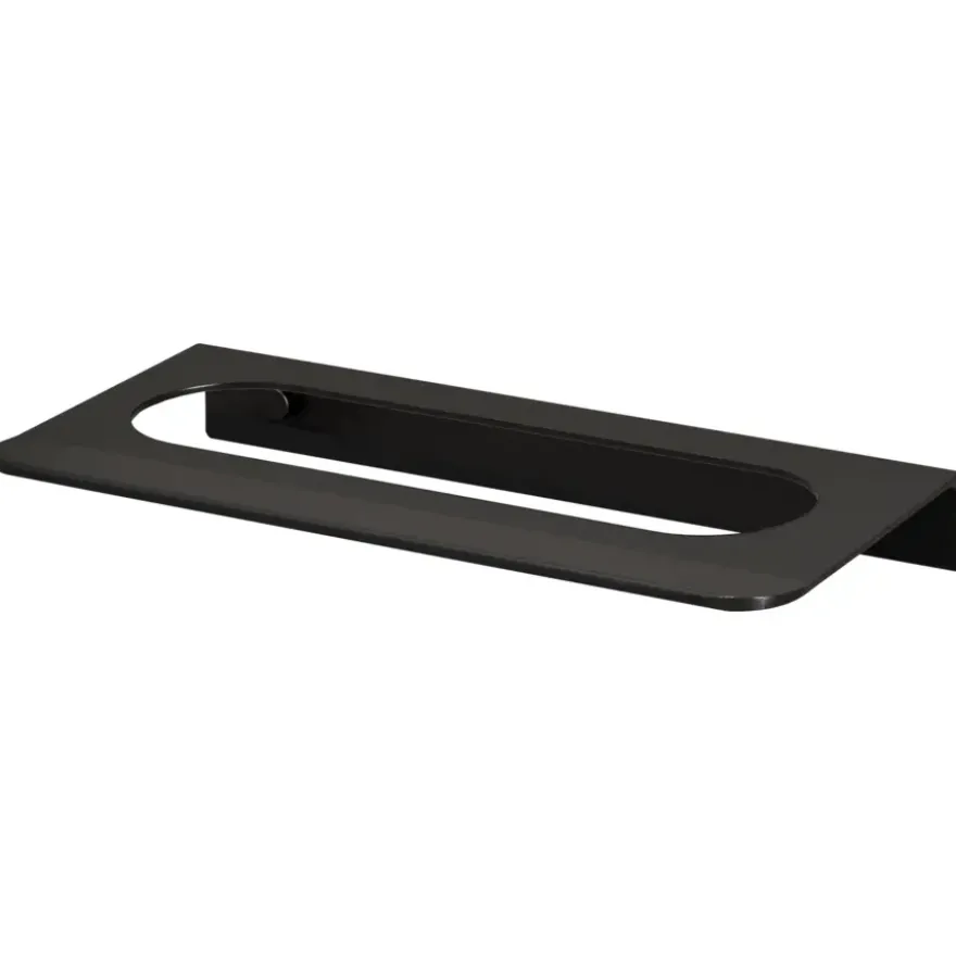 Haceka gastenhanddoekhouder Redefine aluminium mat zwart 25 cm