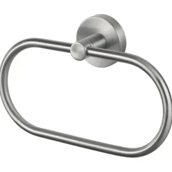 Haceka Kosmos handdoekring RVS look geborsteld mat