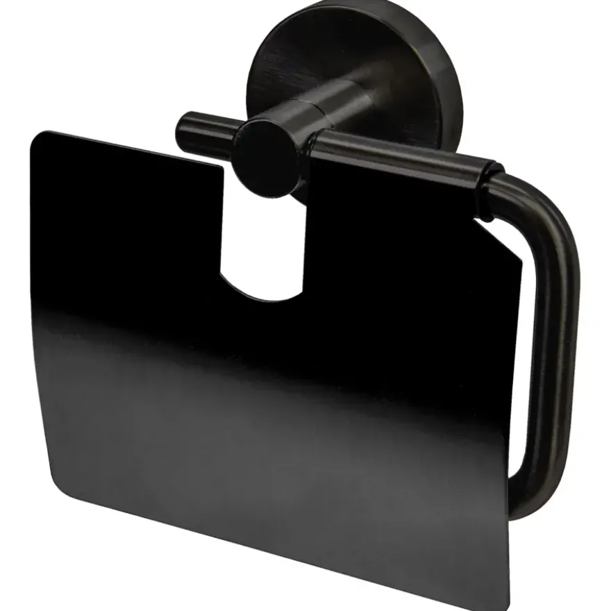 Haceka Kosmos toiletrolhouder met klep grafiet