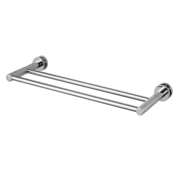 Haceka Oase handdoekhouder met twee rails chroom