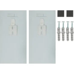 Haceka ophangset spiegel 2 stuks max. 9.6 kg 8 x 16 cm metaal