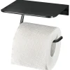 Haceka toiletrolhouder Redefine wandmontage metaal mat zwart