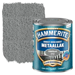 Hammerite Direct over Roest metaallak hamerslag grijs 750 ml
