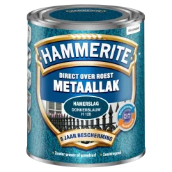 Hammerite Direct over Roest metaallak hamerslag donkerblauw 750 ml