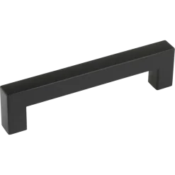 Handgreep Eddy zwart RVS 128 mm