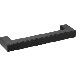 Handgreep Eddy zwart RVS 128 mm