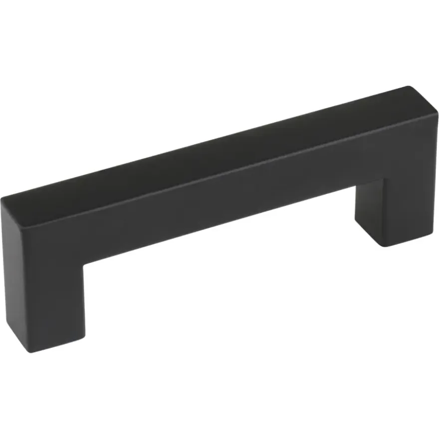 Handgreep Eddy zwart RVS 96 mm