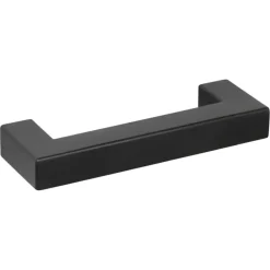 Handgreep Eddy zwart RVS 96 mm