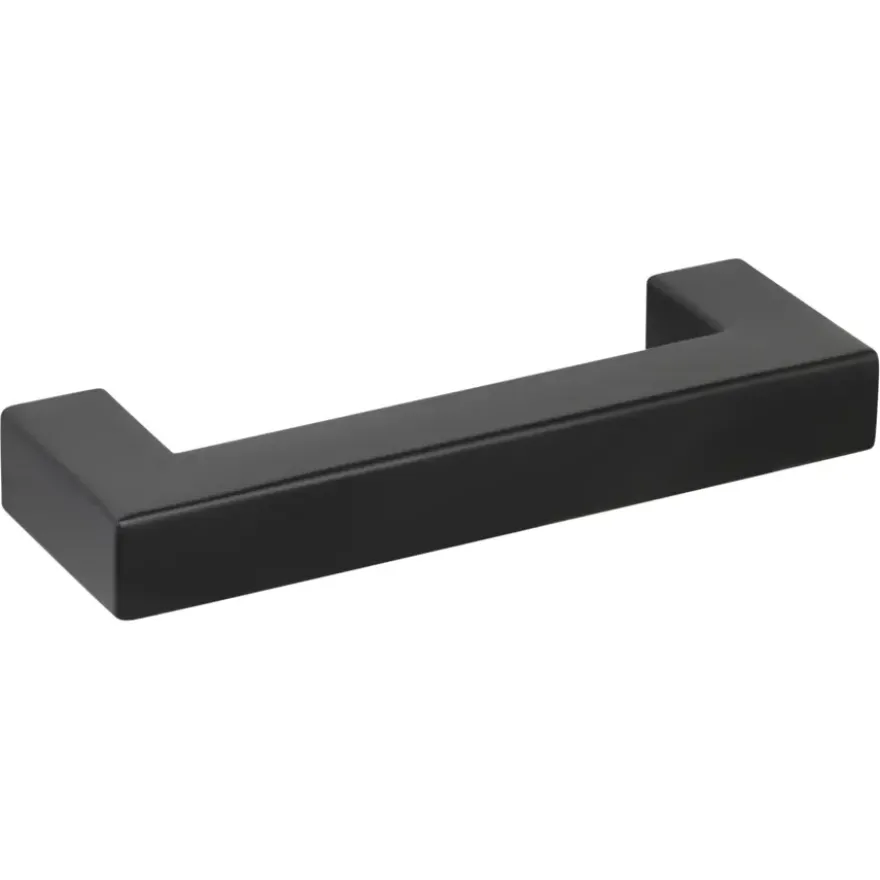 Handgreep Eddy zwart RVS 96 mm