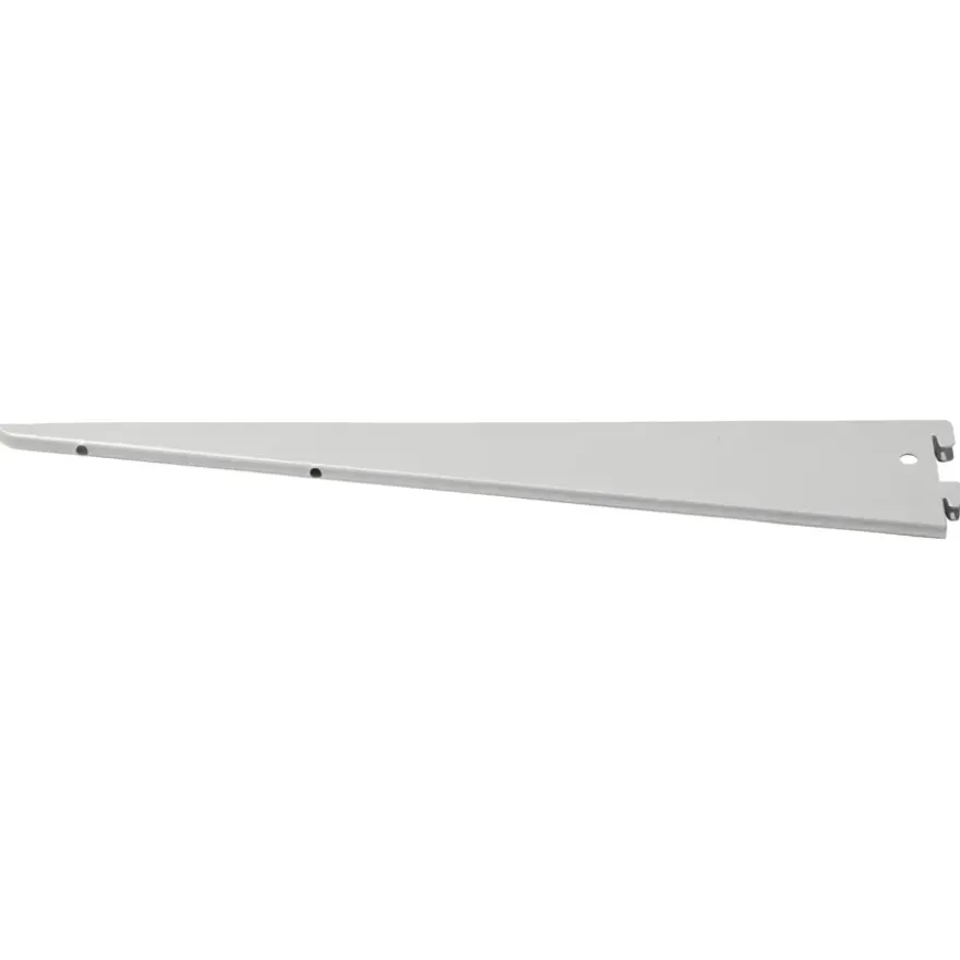 Handson plankdrager dubbel mat zilver 37 cm