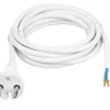 Handson aansluitsnoer wit 2x1.5 mm 2,5 meter