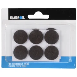 HANDSON anti krasvilt Ø22 mm bruin 12 stuks